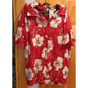 Vintage Clio Hawaiian Shirt Mens S Rayon Short Sleeve Tropical Floral Print